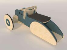 Designs Call HOT ROD Art.159736 White Žaislų dėžutė ant ratukų