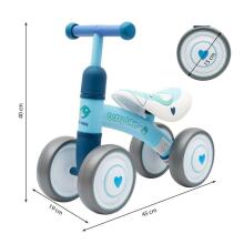 Carero Balance Bike   Art.159819 Fruit Blue motoroleris vaikams su metaliniu rėmu