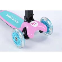 Moovkee  Scooter Milo Art.159821 Pink Aukštos kokybės vaikų motoroleris su šviesos efektais
