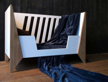 Nordi Kidson Baby Bed Oak Art.NF02001-1 White  детская деревянная кроватка из экологически натурального дуба  144x90x78см