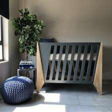 Nordi Kidson Baby Bed Oak Art.NF02001-1 White bērnu koka gulta no dabīga ozola 144x90x78сm