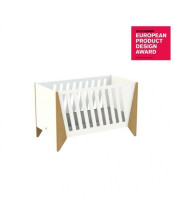 Nordi Kidson Baby Bed Oak Art.NF02001-1 White bērnu koka gulta no dabīga ozola 144x90x78сm