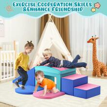 Lischwert Children's Foam Building Blocks Art.159984 Pink/Blue