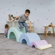 Iglu Soft Play Montessori Rainbow Art.159990 Pastel Набор Montessori Soft Play - Радуга