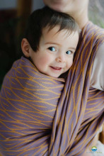 Little Frog Wrap Sling Art.160918 Purple Flames Многофункциональный слинг - платок (для детей до 36 месяцев) размер 5 (4.2м)