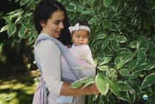 Little Frog Wrap Sling Art.160993 Linen Foggy Cube