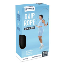 Skipping rope with a leather rope Spokey QUICK SKIP