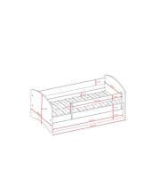 Babydreams white bed without a pattern, without a drawer, mattress 160/80