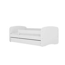 Babydreams white bed without a pattern, without a drawer, mattress 180/80