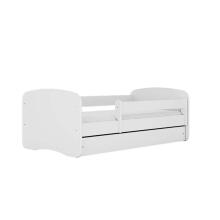 Babydreams white bed without a pattern, without a drawer, mattress 180/80