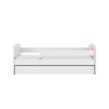Bed babydreams white princess horse with drawer with non-flammable mattress 140/70