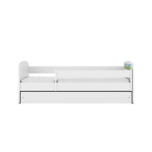 Bed babydreams white safari with drawer with non-flammable mattress 160/80