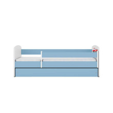 Bed babydreams blue fire brigade with drawer with non-flammable mattress 180/80