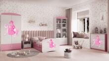 Bed babydreams pink princess on horse without drawer without mattress 180/80