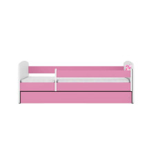 Bed babydreams pink fairy with butterflies with drawer with non-flammable mattress 140/70