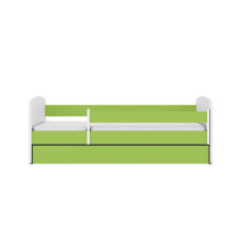 Babydreams bed, green, without a pattern, without a drawer, mattress 180/80