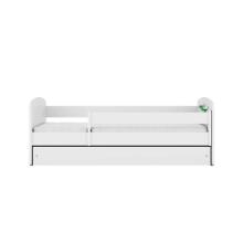 Bed babydreams white baby dino with drawer with non-flammable mattress 160/80