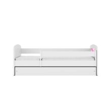 Bed babydreams white fairy with wings with drawer with non-flammable mattress 180/80