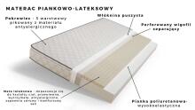 Babydreams blue bed without a pattern with a drawer, latex mattress 180/80