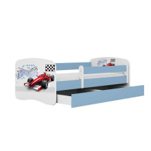 Bed babydreams blue formula with drawer with non-flammable mattress 180/80