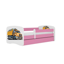 Bed babydreams pink truck with drawer with non-flammable mattress 180/80