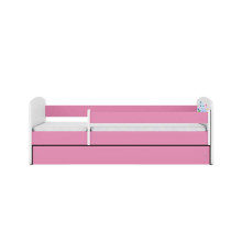 Bed babydreams pink baby elephant with drawer with non-flammable mattress 140/70