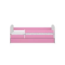 Bed classic 2 pink with drawer with non-flammable mattress 160/80