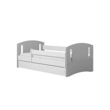 Bed classic 2 mix grey with drawer with non-flammable mattress 180/80