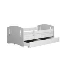 Classic 2 mix gray bed with drawer, unplanned mattress 140/80