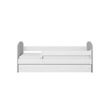 Bed classic 2 mix grey with drawer with non-flammable mattress 160/80
