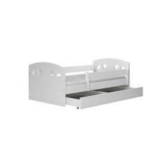 Bed Julia white with drawer with non-flammable mattress 180/80