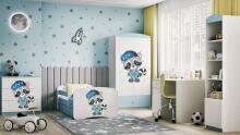 Bed babydreams blue raccoon with drawer without mattress 140/70