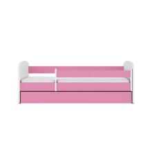 Babydreams pink bed without a pattern with a drawer, coconut mattress 180/80