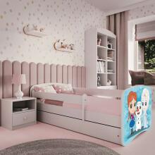Babydreams white Frozen bed with a drawer, coconut mattress 160/80