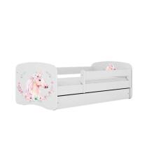 Babydreams white bed with drawer without mattress 140/70