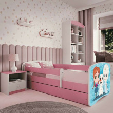 Bed babydreams pink frozen land without drawer without mattress 140/70