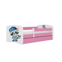Bed babydreams pink raccoon without drawer without mattress 140/70
