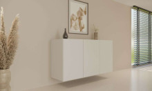 Dallas white chest of drawers