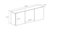 Dallas chest of drawers, black