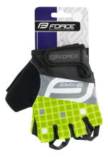 Вело перчатки Force Square  Electro Yellow /Black L