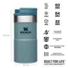 Termokrūze The NeverLeak Travel Mug 0,25L gaiši zila