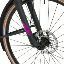 Elektriskais velosipēds Rock Machine Crossride e500B Lady zils/rozā (Rata izmērs: 29 Rāmja izmērs: M)