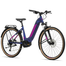 Электровелосипед Rock Machine Crossride e500B Lady синий/розовый (Размер колеса: 29 Размер рамы: M)