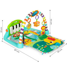 Интерактивный развивающий коврик для малышей + фортепиано.