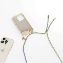 Силиконовый чехол Epico с ожерельем для iPhone 14 Pro Max (6,7") — бежевый