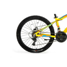Подростковый велосипед Bisan 24 KDX2900 MD (PR10010334) желтый/синий (Размер колес: 24)