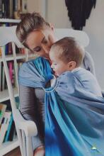 Little Frog Ring Sling Cotton Art.164060 Aquamarine