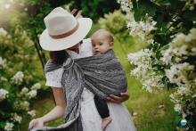 Little Frog Ring Sling Cotton Art.164079 Mossy Cube