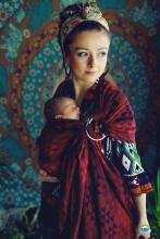 Little Frog Ring Sling Cotton Art.164120 Ruby Illusion