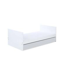Klups Dalia Art.16449 Grey  Convertible baby crib with a storage drawer (140x70 cm)